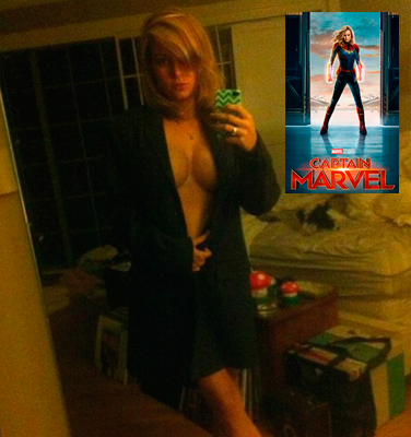Atriz Brie Larson (Capitã Marvel) em fotos nuas